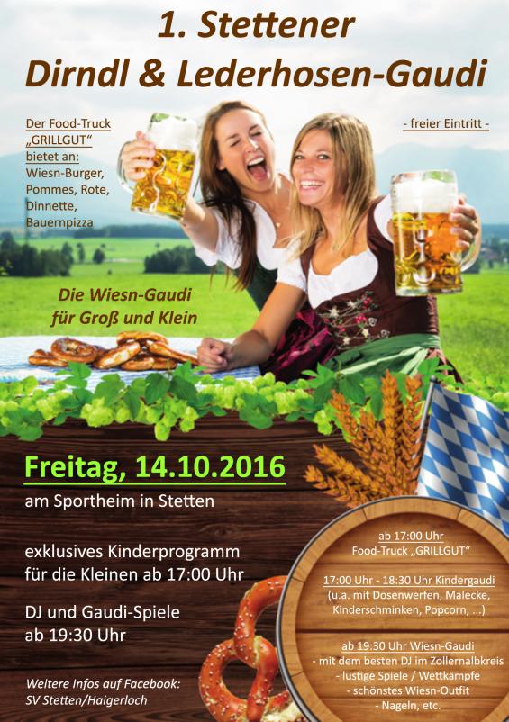1. STETTENER DIRNDL- UND LEDERHOSEN-GAUDI 1. STETTENER DIRNDL- UND LEDERHOSEN-GAUDI