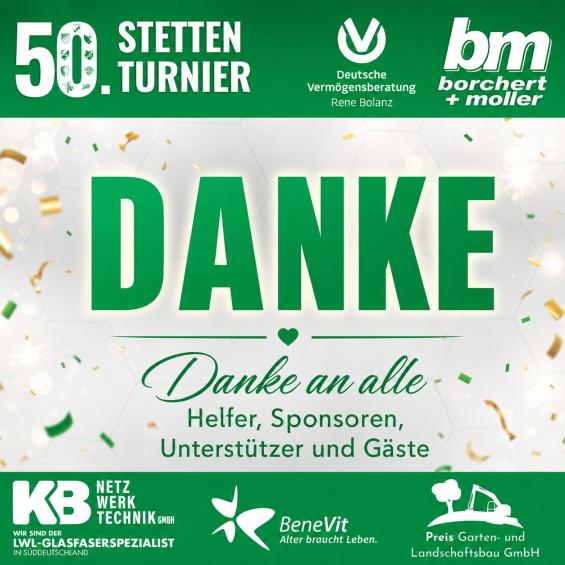 50. STETTEN-TURNIER  |  WIR SAGEN DANKE