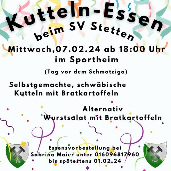 KUTTELN-ESSEN BEIM SVS - WIR SIND 